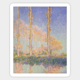 Poplars by Claude Monet Magnet